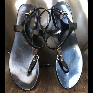 <COACH> Patent Sandal